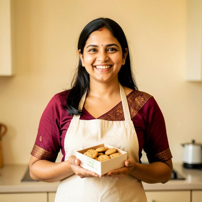 Evaki team member 3 with freshly baked treats